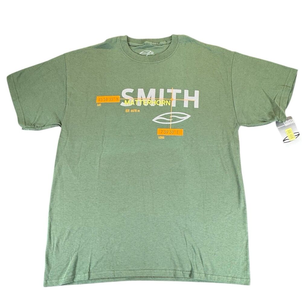 Smith Optics L Matterhorn Zermatt Switzerland Swiss Ski Alps Coordinates Shirt